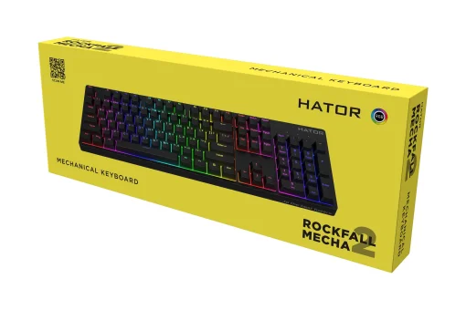 Клавиатура Hator Rockfall 2 Mecha Orange Black (HTK-710)